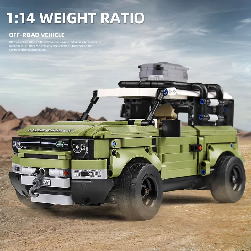 1:14 Technic Car Series 42110 Land SUV Rover Defender Assembly Building Blocks Toys As Kids рождественские
