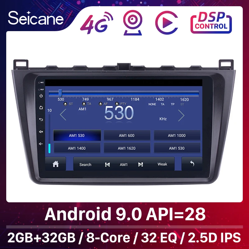 Seicane 9 &quotDSP Android 0 8 ядерный IPS автомобиль радио GPS навигационная система плеер для