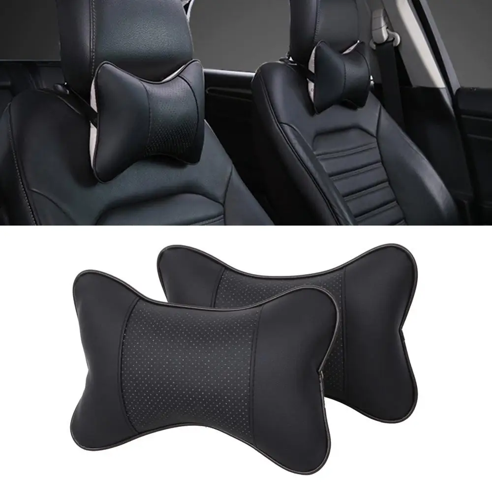 Комплект из 2 предметов Универсальная автомобильная подушка для шеи PVC кожа Обувь