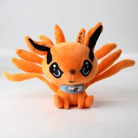 17cm anime shippuden fox plush toys doll cute uzumaki kyuubi kurama nine tales fox stuffed toys gift for girls kids