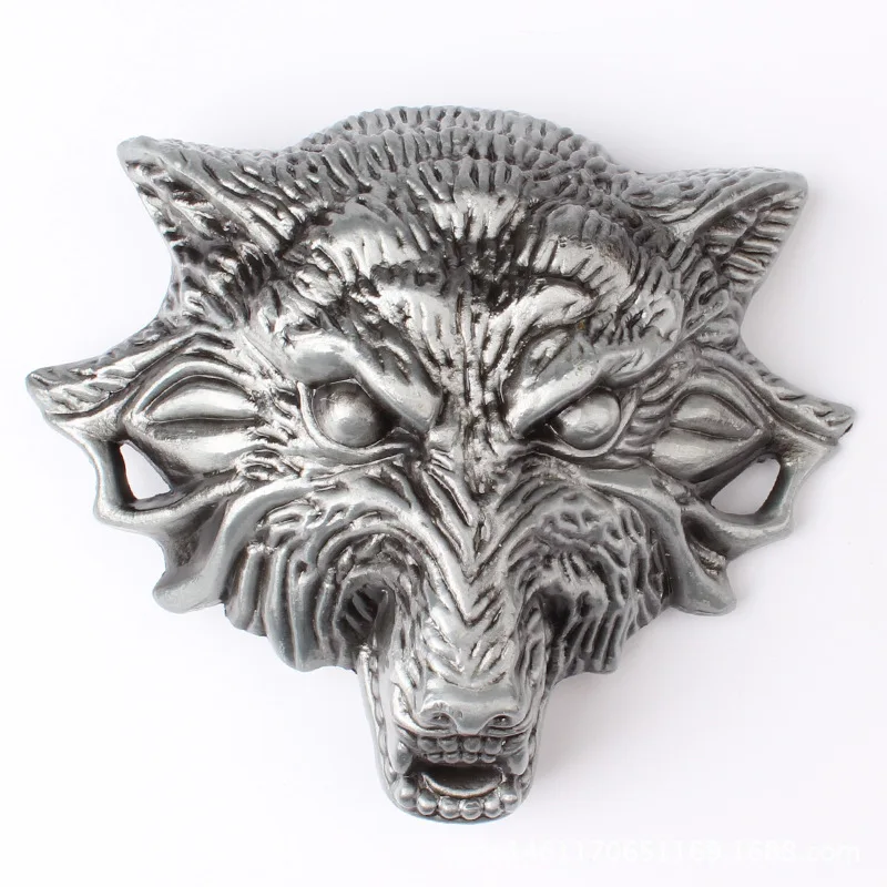 

Wolf head Belt buckle Homemade handmade belt Components waistband DIY Accessories Cowboy Heavy metal rock