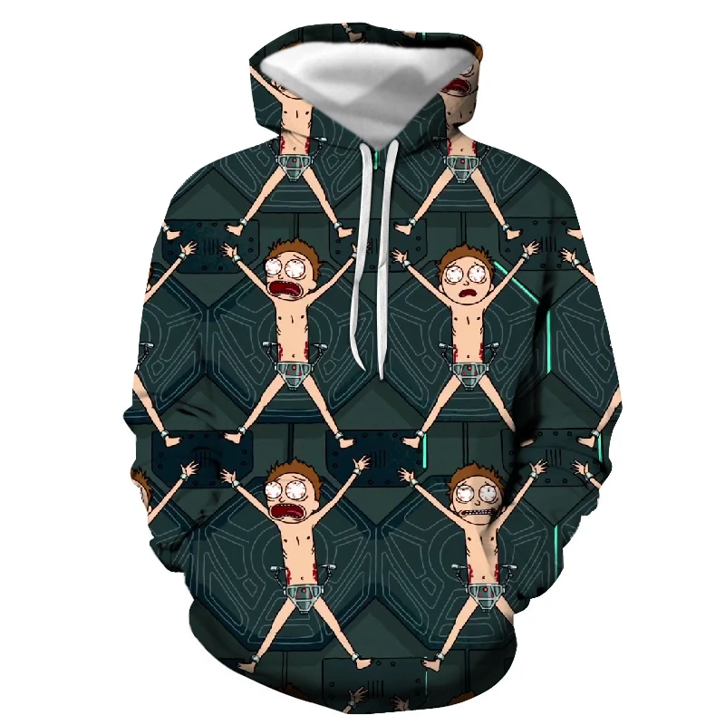 Осенние и зимние Новые мужские женские модели толстовки Рик Морти crazy scientials XL