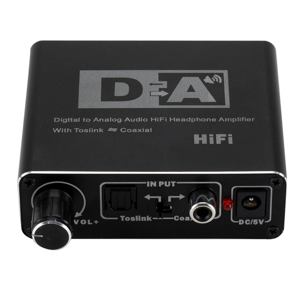 Цифровой оптический коаксиальный аналоговый аудио конвертер преобразования