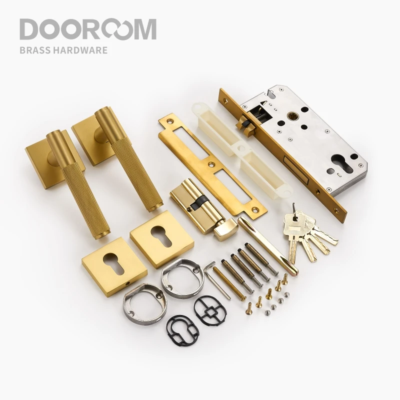 Dooroom латунная дверная вязанная ручка набор современный Interiror спальня ванная