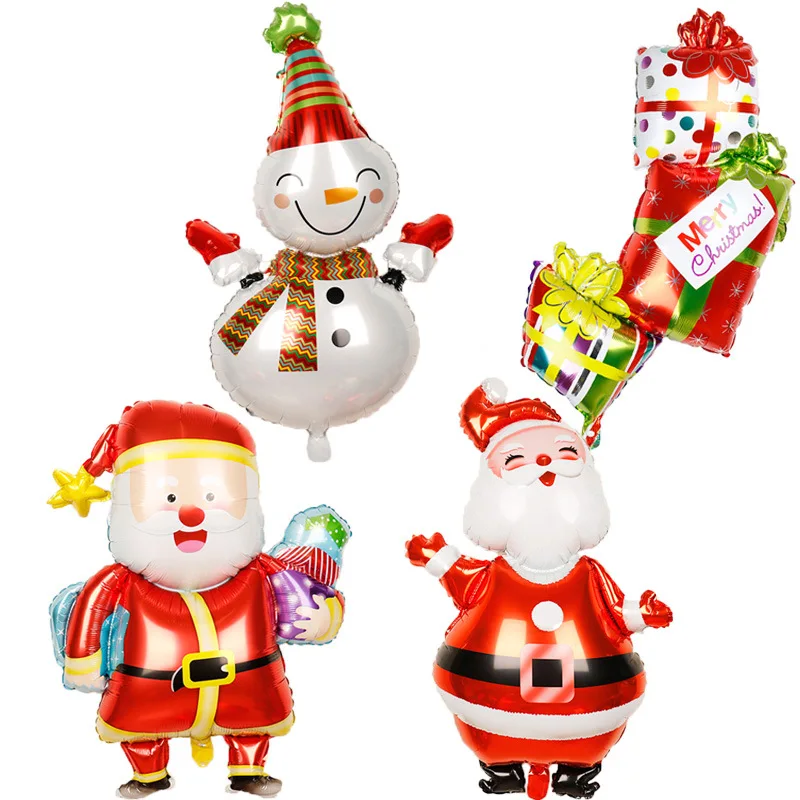 Merry Christmas party hotel mall Christmas birthday party celebration decoration Christmas balloon set balloon