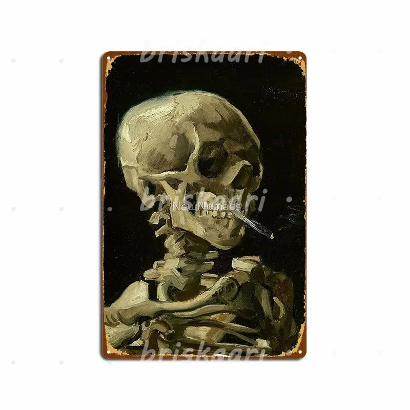 Мемори Мори череп скелета с горящими металлическими знаками кино кухня стена