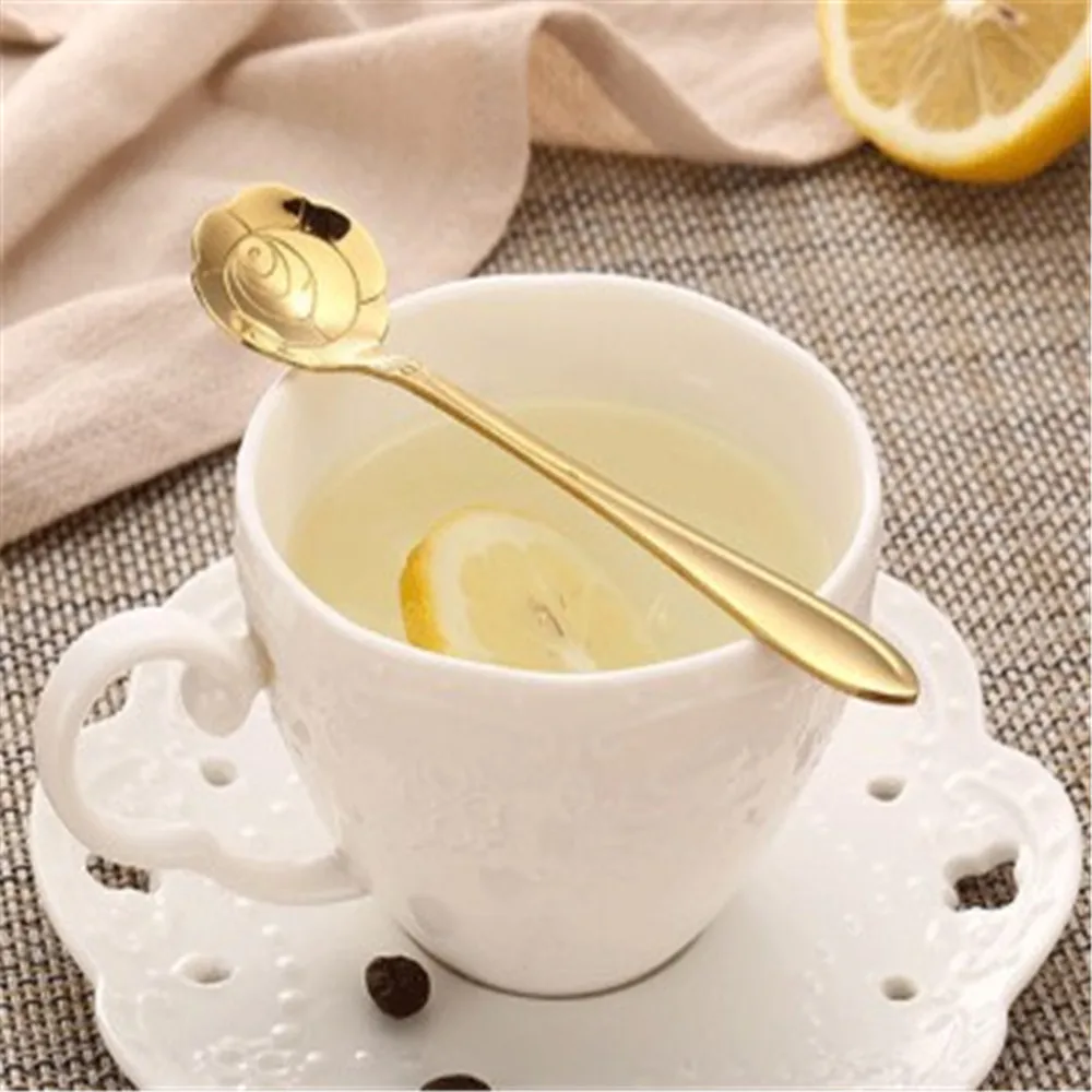 1 шт. Рождественская посуда из нержавеющей стали молочные кофейные ложки