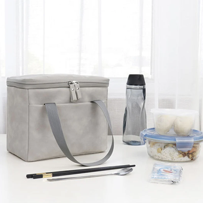 

Thicken Lunch Bag Office Worker Bring Meal Thermo Pouch School Picnic Fruit Drink Snack Fresh-Keeping Package Accessorie Supplie