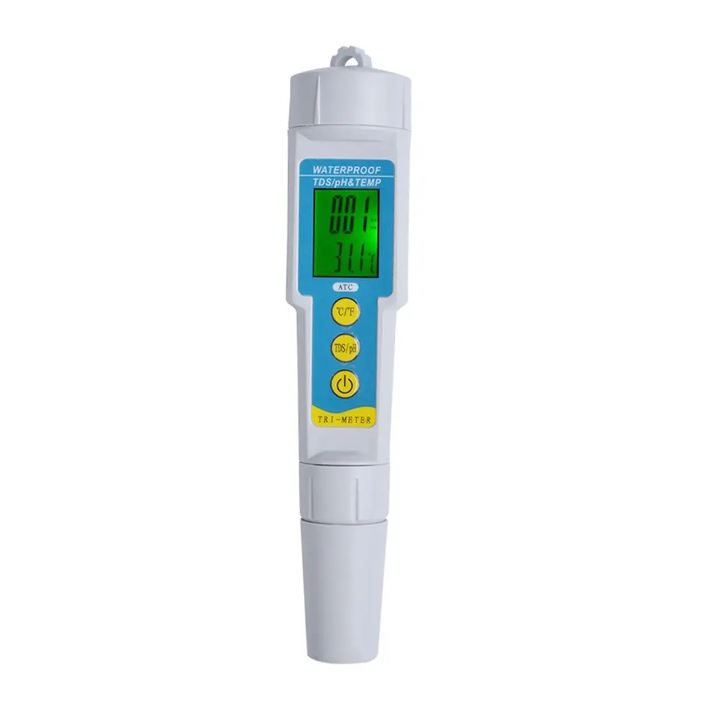 

3 In 1 Water Tester Multi-parameter PH Monitoringing TDS PH Meter Aquarium Acidometer Drink Water Quality Analyser Tools
