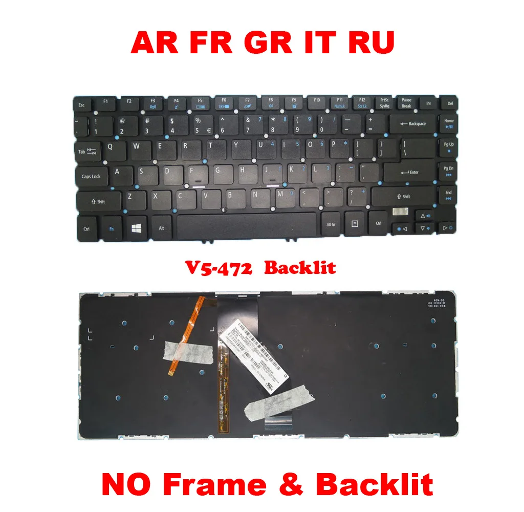 

FR GR IT RU Keyboard For ACER For Aspire V5-452G V5-452PG V5-472 V5-472G V5-472P V5-472PG V5-473 V5-473G V5-473P V5-473PG