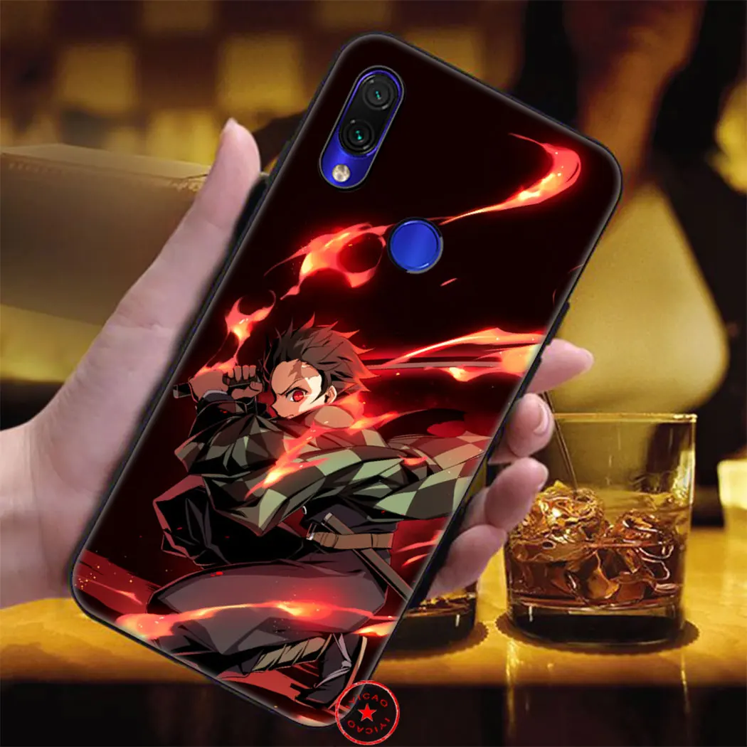 IYICAO аниме Demon Slayer Мягкий силиконовый чехол для Xiaomi Redmi Note 5 6 7 8 Pro 5A Prime 4X |