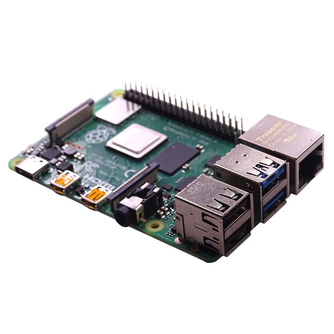 Официальная оригинальная макетная плата Raspberry Pi 4 Model B ОЗУ 1 ГБ/2 ГБ/4 Гб ядра ЦП 2019