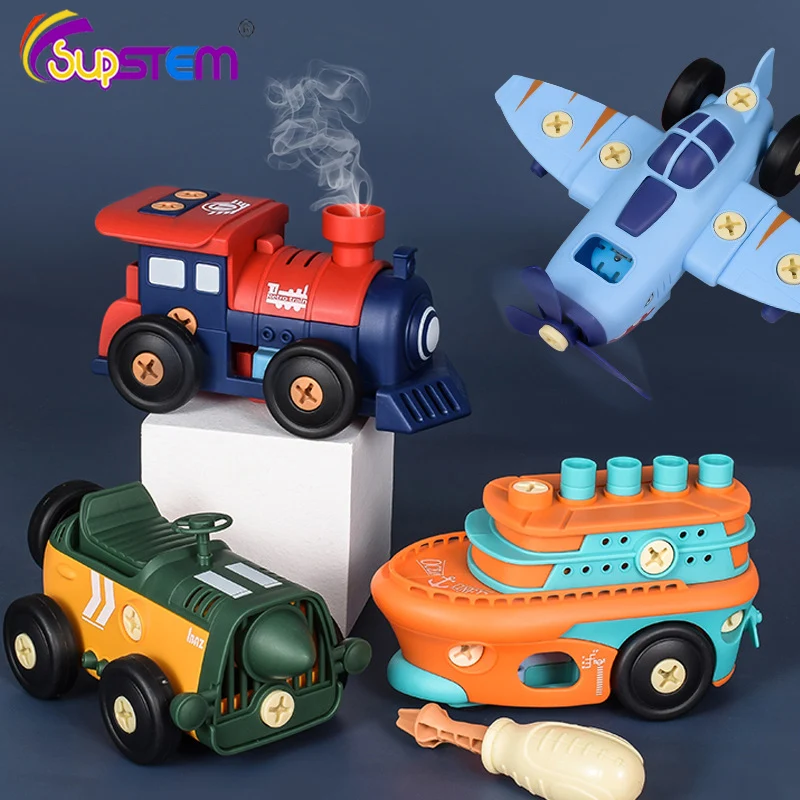 

Детские сверлильные гайки разборка строительные игрушки самолет пароход разборка сборка мальчик креативный инструмент развивающие игруш...