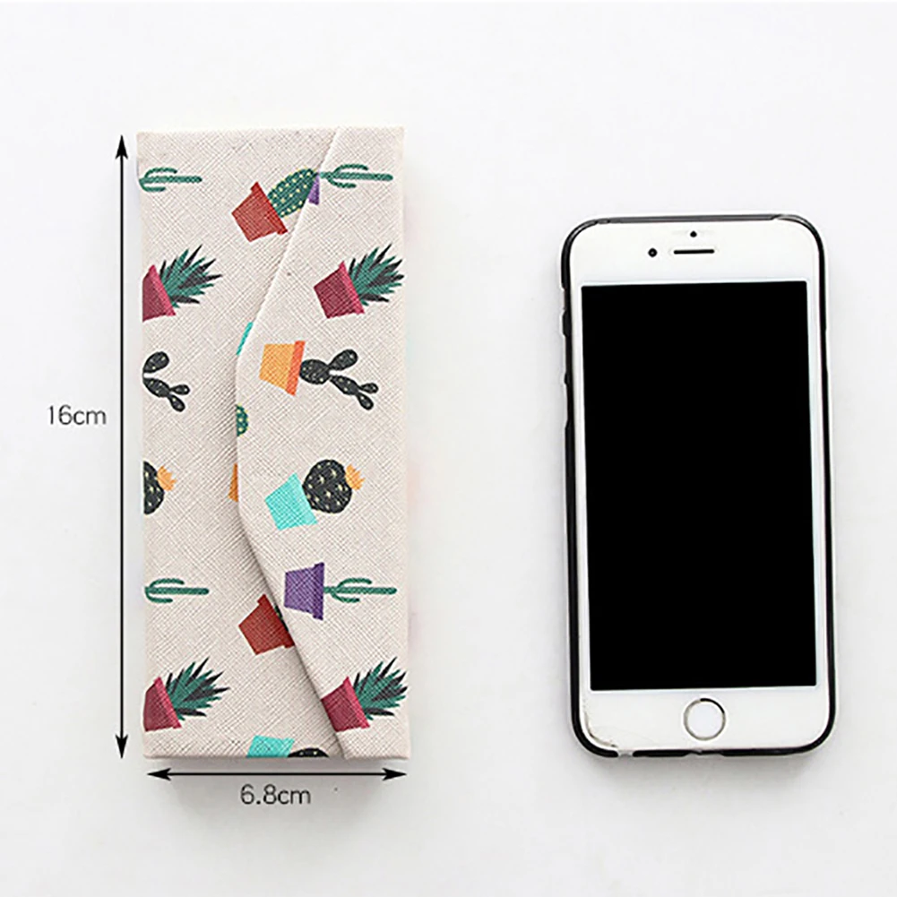 Складной треугольный модный Чехол для очков из искусственной кожи защита