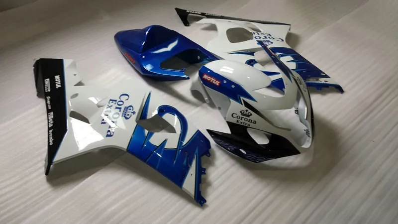 Комплект обтекателей для мотоцикла GSXR600 750 04 05 литьевая форма GSXR750 K4 2004 2005 белый
