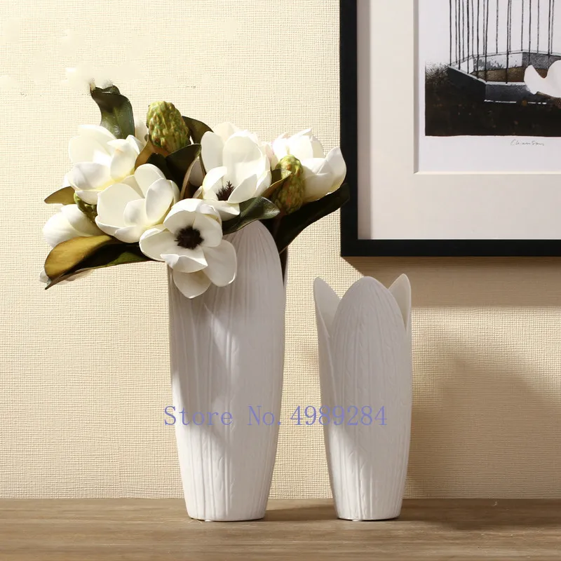 Креативная керамическая ваза с цветочным узором аксессуары для украшения цветов
