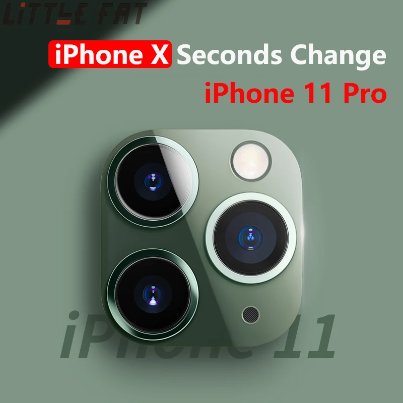 Для iPhone X XS MAX XR Роскошный металлический алюминиевый Объектив для смены секунд Iphone