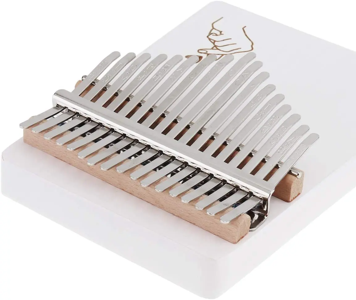 

Thumb piano with 17 keys, wooden finger piano, with tuning hammer and protective bag, easy to learn for children and adults