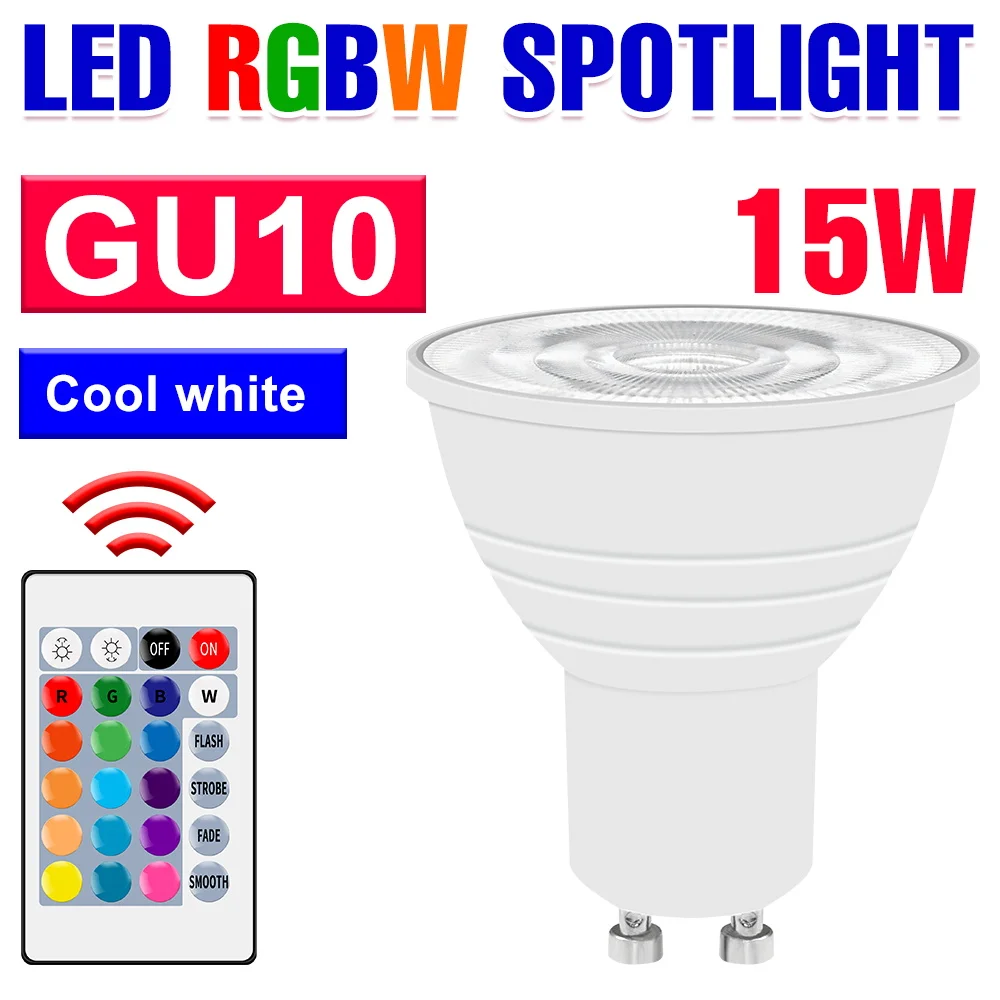 

Светодиодная RGB лампа WENNI E27/GU10/E14/MR16 220В