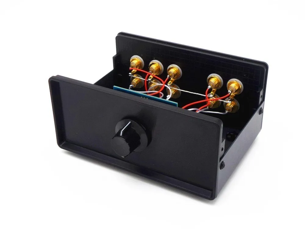 WY32 Пассивный предусилитель стерео аудио 3-IN-2-OUT RCA вход сигнала аудио сплиттер/Переключатель Регулятор громкости