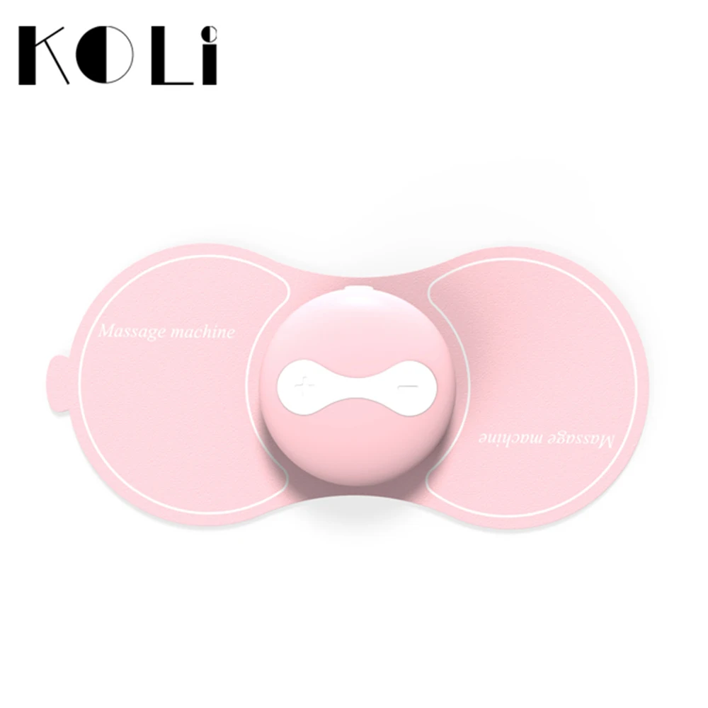 KL05-Pink EMS Массажер для шейного позвонка, шеи, спины, ног, беспроводной массажный аппарат, многофункциональный, для всего тела, портативный импульсный массаж - Цвет: KL05-Pink