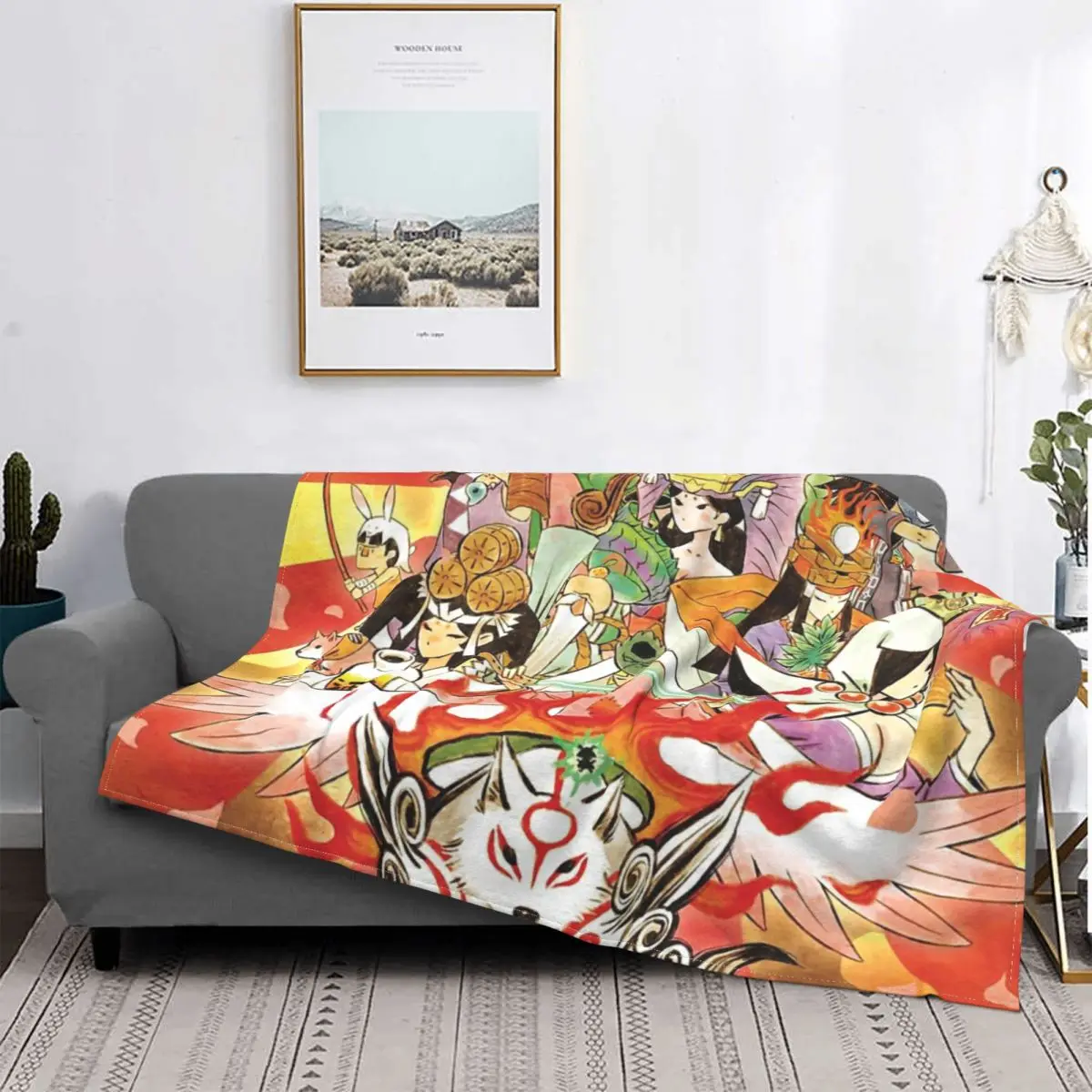 

Okami Hd-manta a cuadros para cama, охват с капюшоном, toalla de playa de lujo, 150