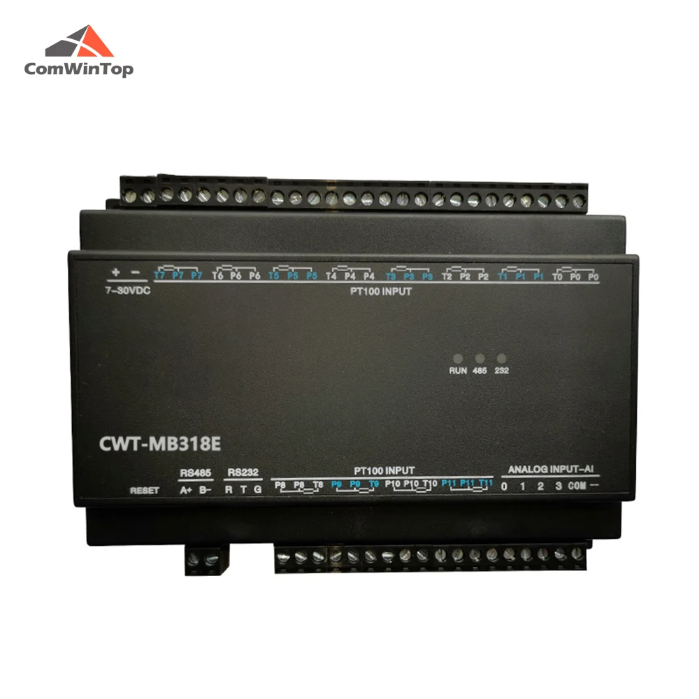 CWT-MB318E 12PT + 4AI RS485 RS232 Ethernet Modbus Rtu отложным воротником Tcp ввода/вывода Модуль сбора |