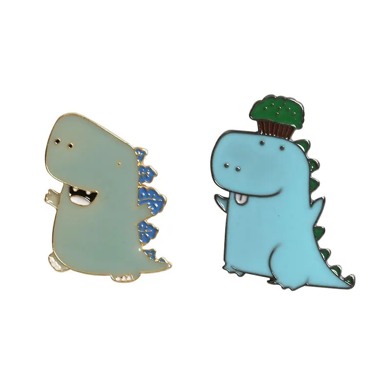 1 ШТ. Забавный Мультфильм Динозавр Брошь Контактный Рюкзак Значок Для Женщин