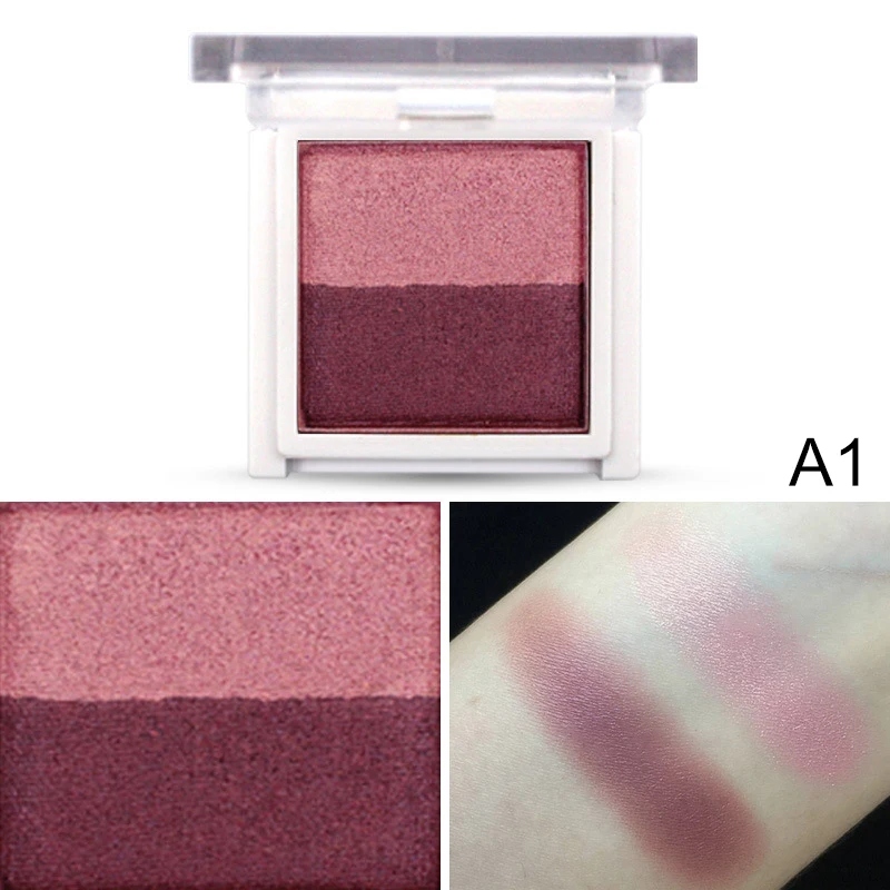 Lazy Eye Makeup 2 Цвета Палитра теней для век красивые Румяна Пудра длительная палитра