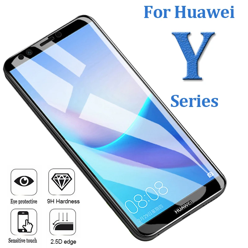 Для Huawei Y6 Y7 prime 2018 защитное стекло Y 9 7 6 5 2017 ii защита экрана закаленное 2.5d 9H