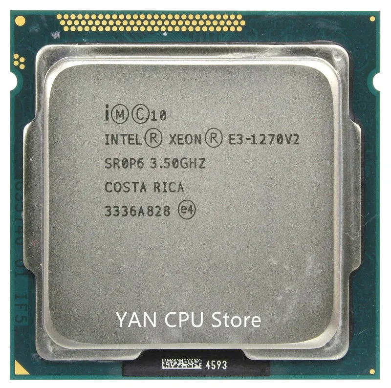 Бесплатная доставка Intel Ксеон E3 1270 v2 1270v2 3 5 ГГц Quad Core Процессор процессор 8 м 69 Вт LGA