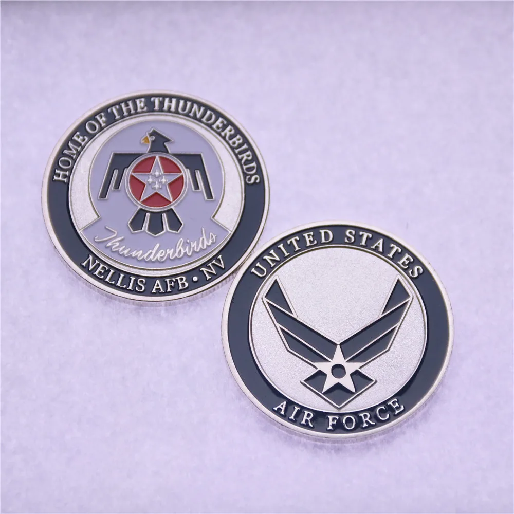 База ВВС США Nellis база Thunderbirds USAF вызов Монета|us coins|coin coins |