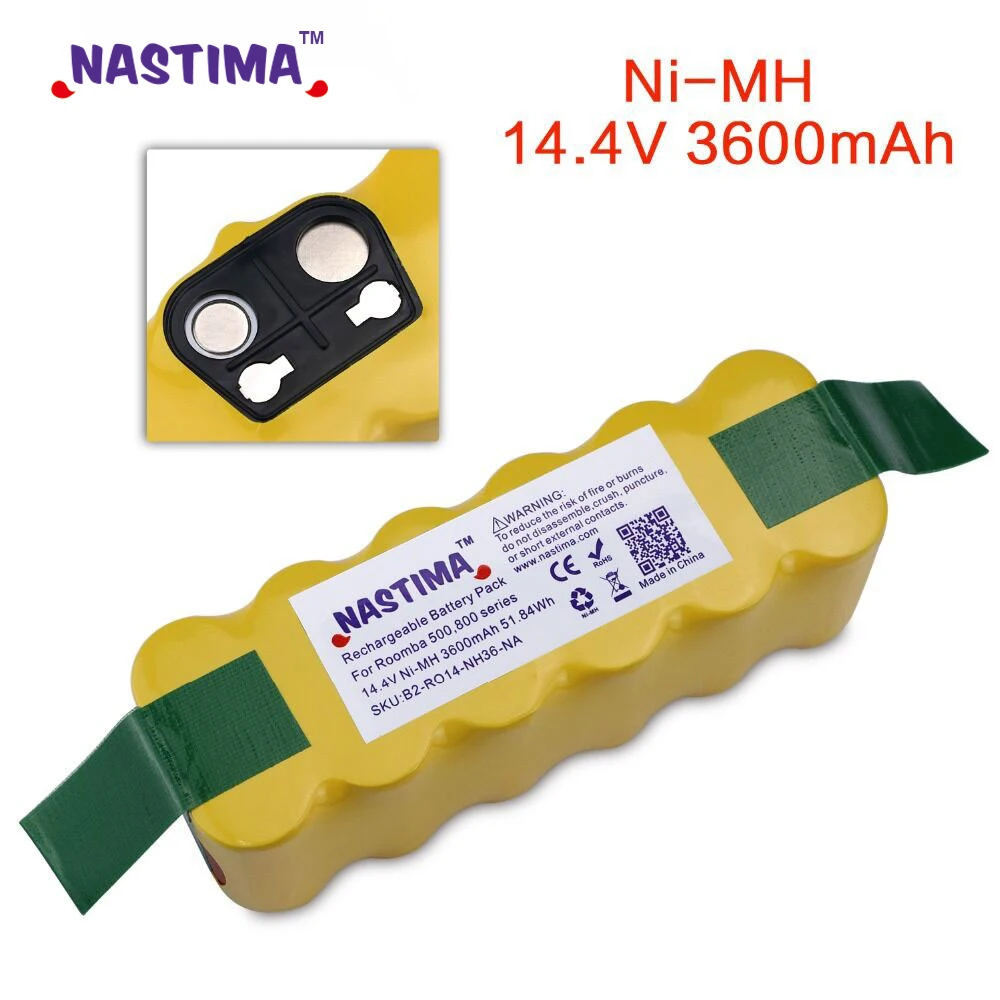 NASTIMA 3600 мА/ч, Батарея для iRobot Roomba 500 600 700 800 900 серии пылесос iRobot roomba 600 620 650 700 770 780 800 - Цвет: 3600mAh