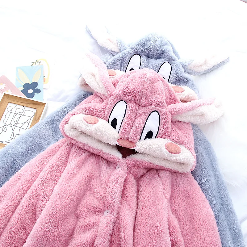 Милая осенне-зимняя женская теплая ночная рубашка с длинным рукавом фланелевые