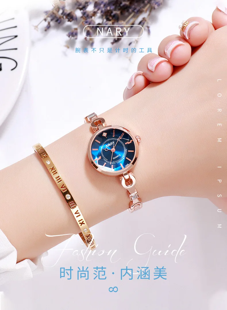 

Watch Women 2020 Luxury Ladies Quartz Watch Fashion Rose Gold Bar With Creative Prismatic Mirror Gift Relogio Feminino
