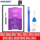 Аккумулятор NOHON BM46 BM47 BM22 для Xiaomi Redmi Note 2 3 Pro 4 4X 3 3S Mi 5 4C 5S Mix 2 2S 8 9 SE сменный литий-полимерный батарея