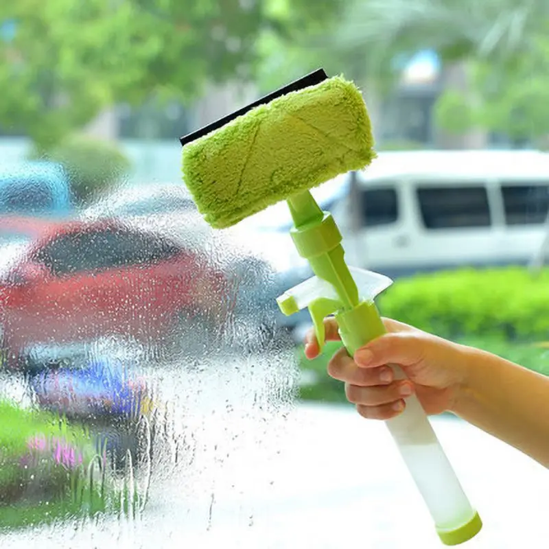 

Spray Water Brush Window Glass Cleaner Easy Operation Window Squeegee Cleaner Double-sided Wiper Washing Brush