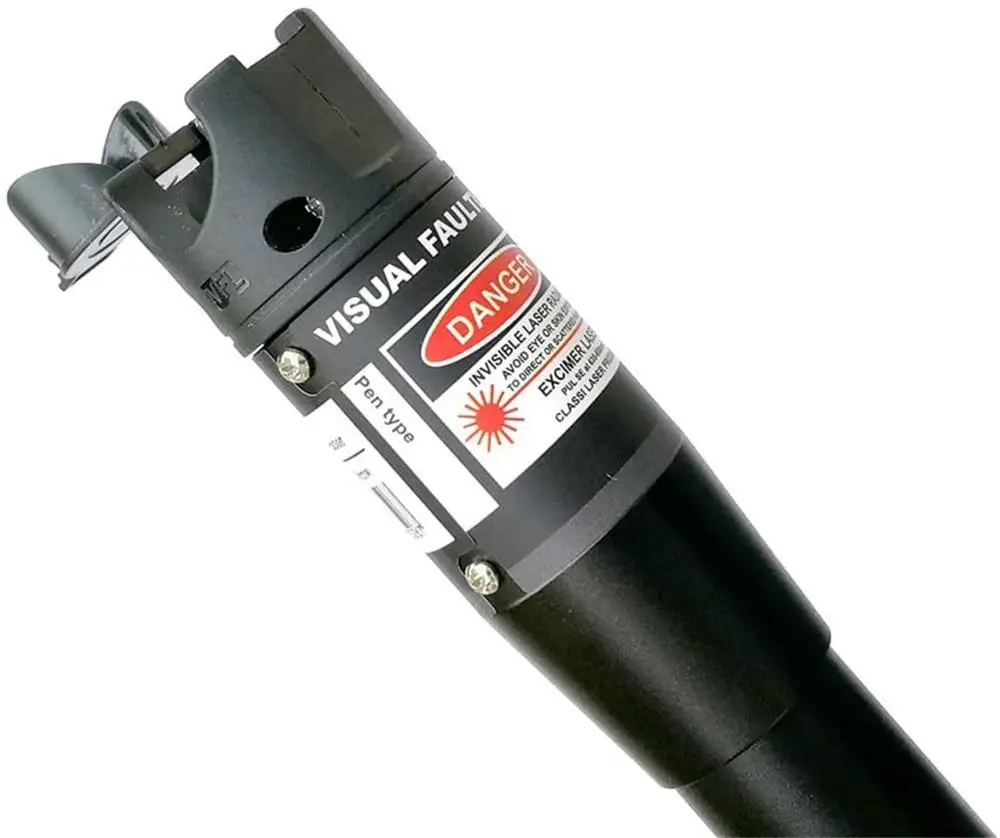 Visual Fault Locator + FC/LC Connector Kit 30mW 30KM VFL Include Single Mode 9/125um Red Light Pen | Fiber Optic Equipment