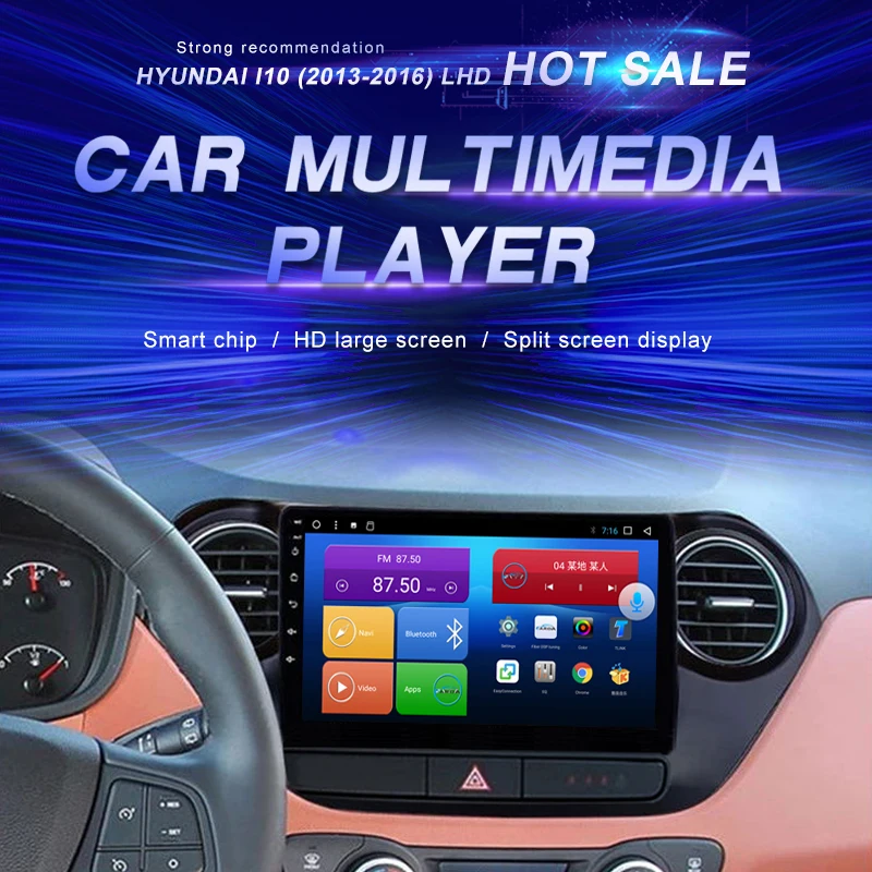 

Android Car DVD For Hyundai I10 (2013-2016) LHD Car Radio Multimedia Video Player Navigation GPS Android10.0 Double Din