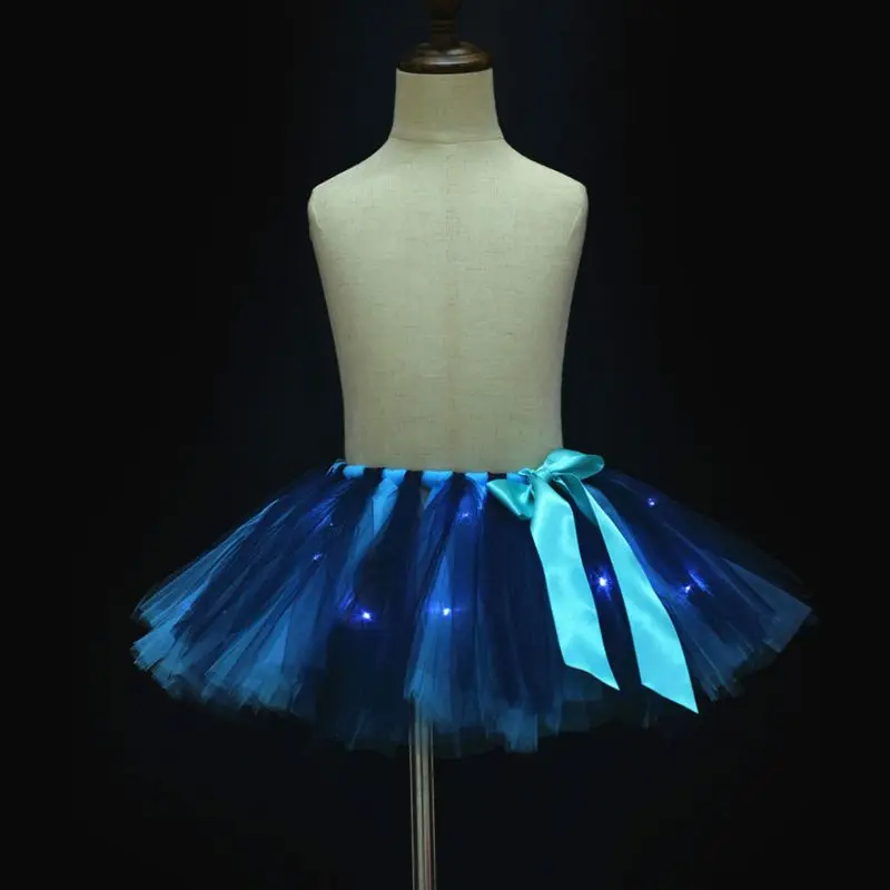 Светодиодный светильник для маленьких девочек Мини-юбка-пачка Контрастная яркая