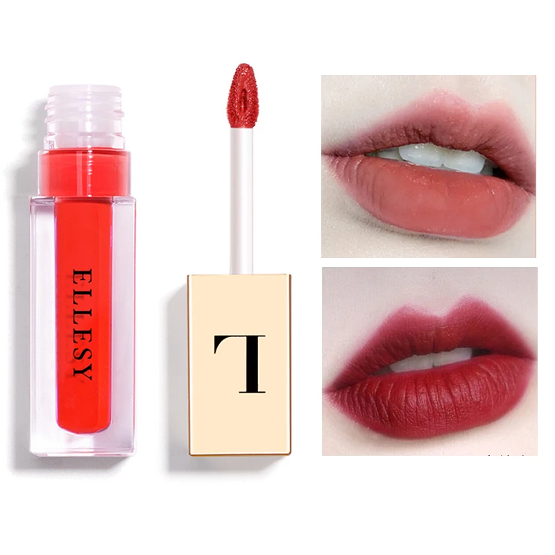 Косметическая губная помада блеск для губ стойкая Красная матовая Косметика 8