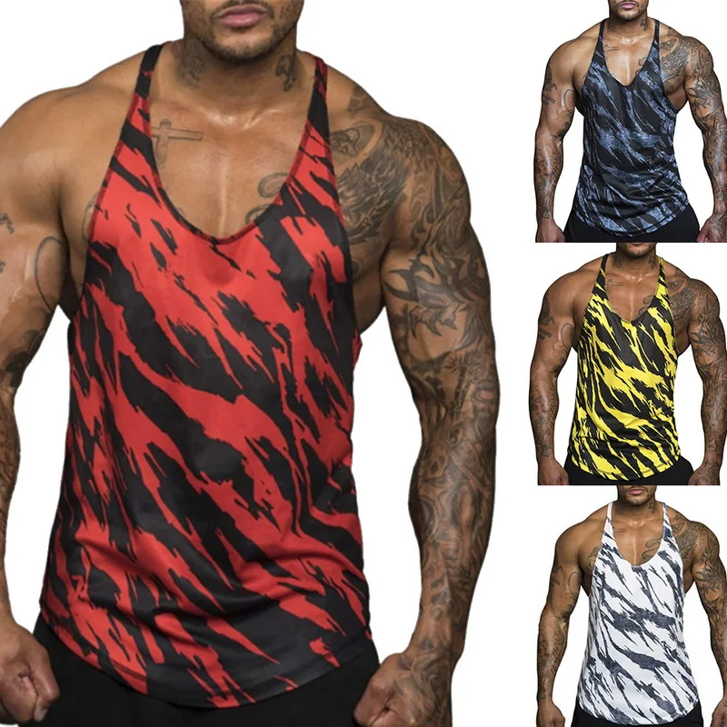 Мужской жилет для бодибилдинга Nice Pop без рукавов майки спортзала быстросохнущая