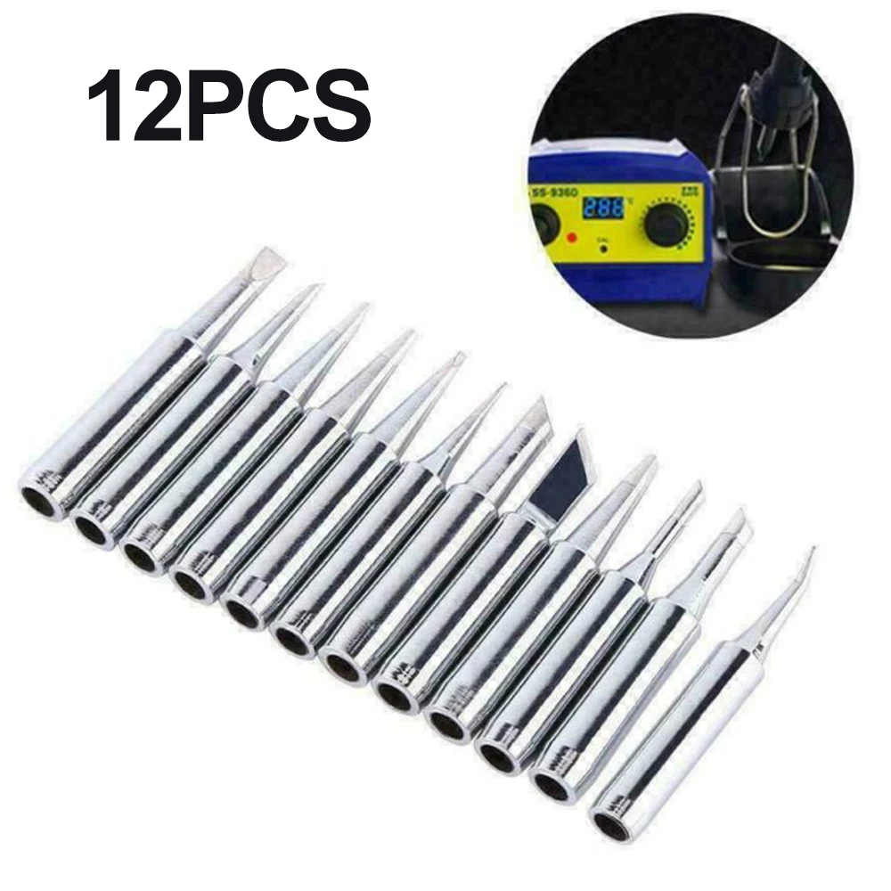 Паяльная станция жало паяльника инструмент в сборе Запчасти 12 шт. 900M T