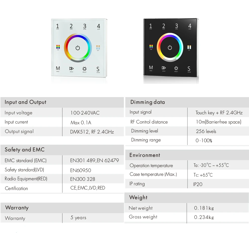 Светодиодная лента Zigbee Tuya RGB + CCT 12 в пост. Тока 24 В | Лампы и освещение