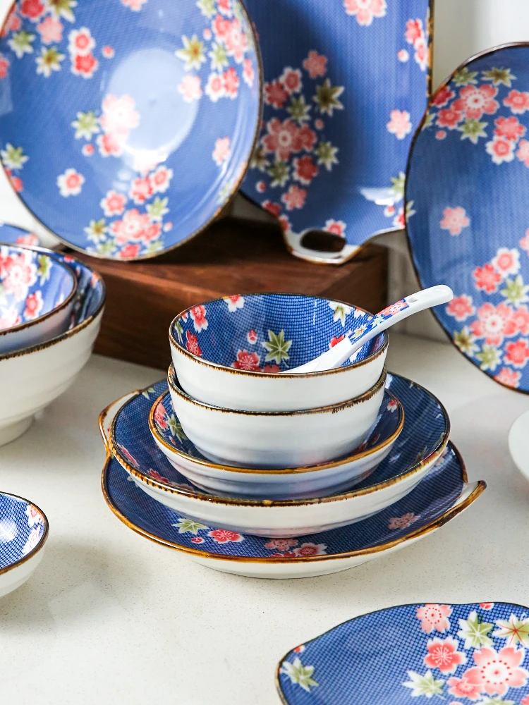 Японский Посуда креативные домашние Керамическая пиала для риса лапши Суповая