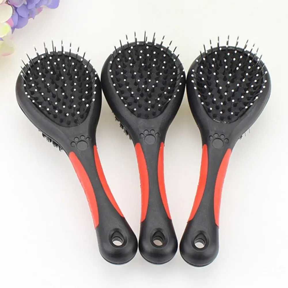 Полезная двухсторонняя Расческа для домашних животных мягкая щетка кошек и