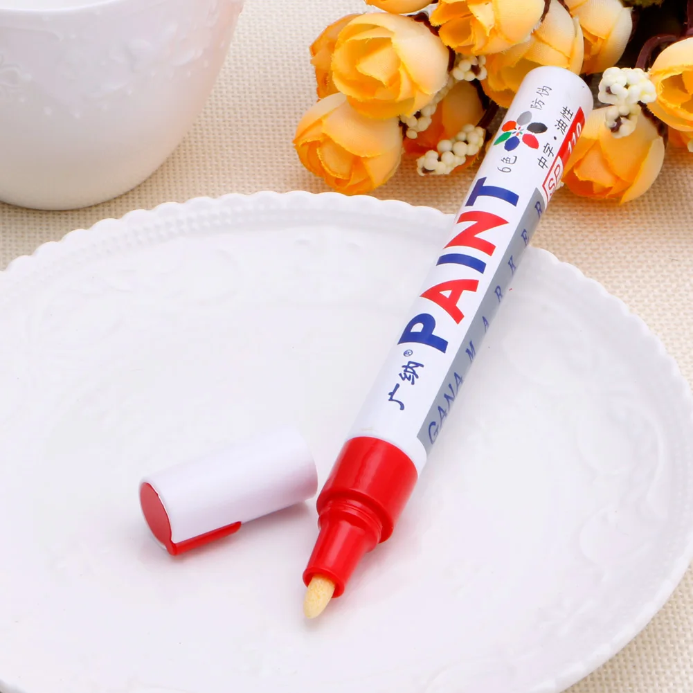 Универсальный Водонепроницаемый маркер с перманентной краской ручка автомобильных шин протектора резины металла