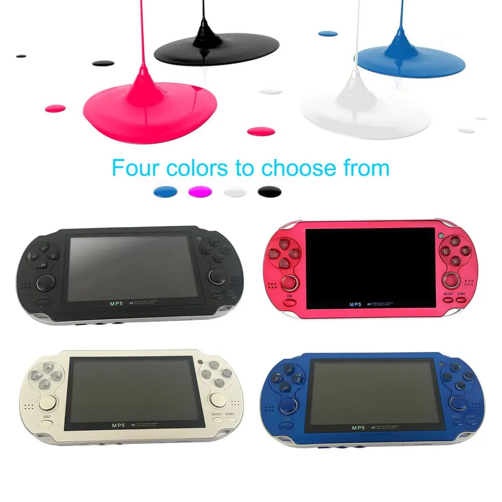 X7 музыкальная перезаряжаемая портативная игровая консоль с двойным рокером HD MP5