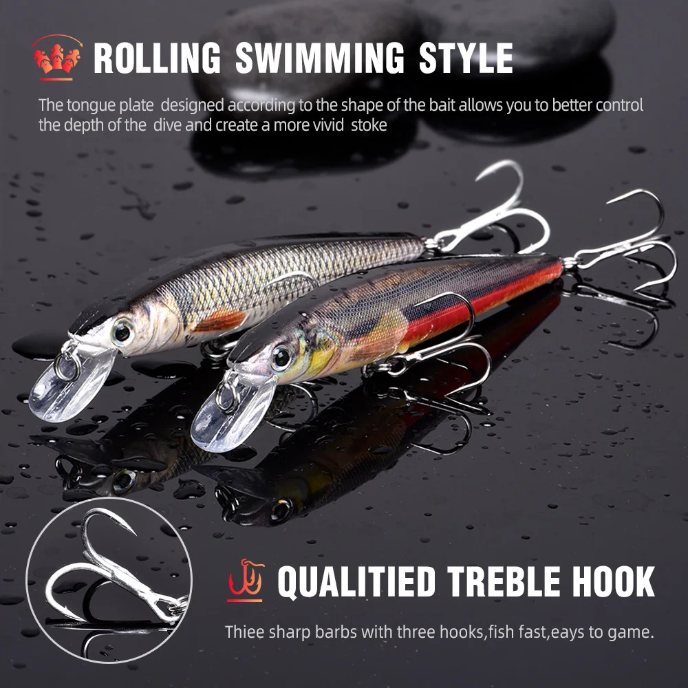 Гольян рыболовная приманка воблеры для щуки рыболовные аксессуары 10 см 11 г