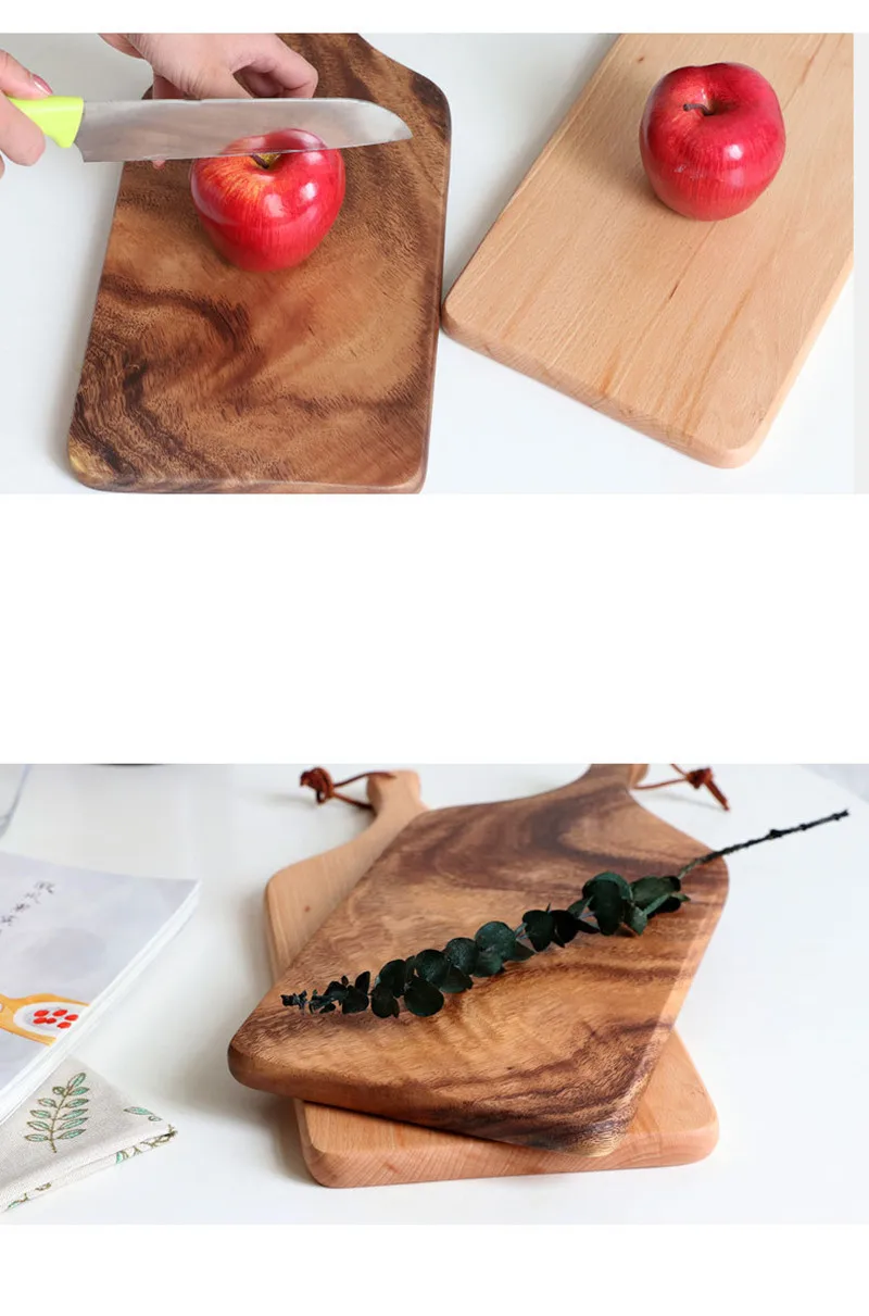 Новинка 2020 кухонная разделочная доска из цельной древесины подносы для резки